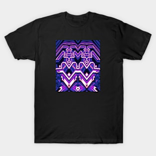 Genderfluid Pride Abstract Geometric Mirrored Design T-Shirt